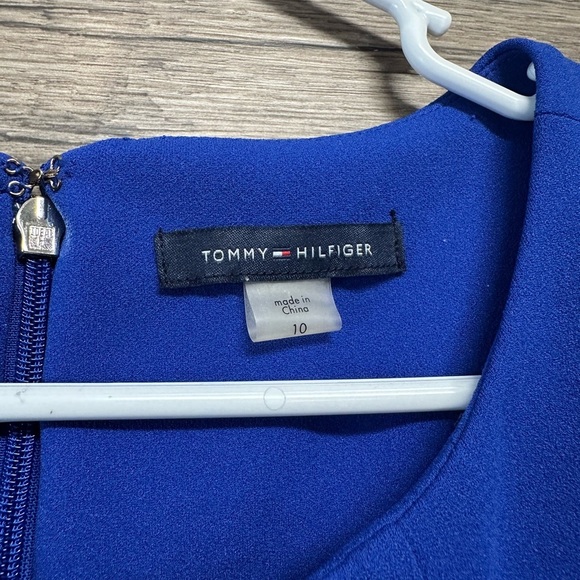 Tommy Hilfiger Blue Sheath Mini Dress Crew Neck Short Sleeve - Picture 4 of 8